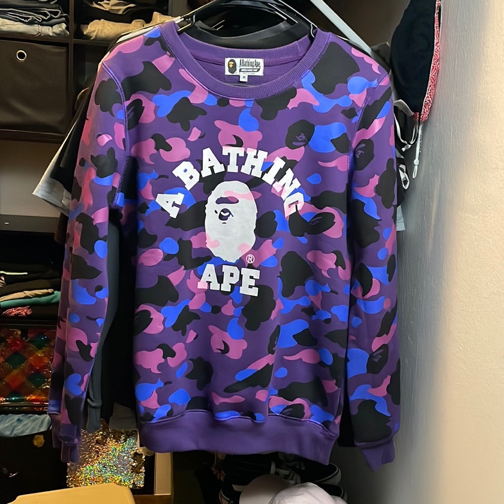 Bape like new crew neck